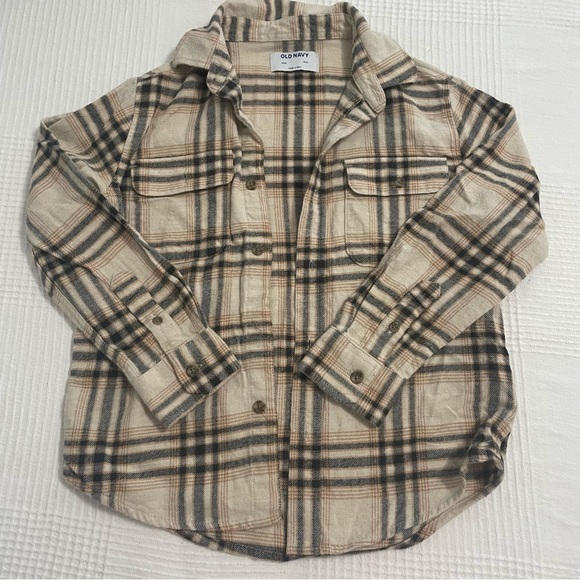Old navy plaid flannel shirt Size M (8) - Picture 1 of 5